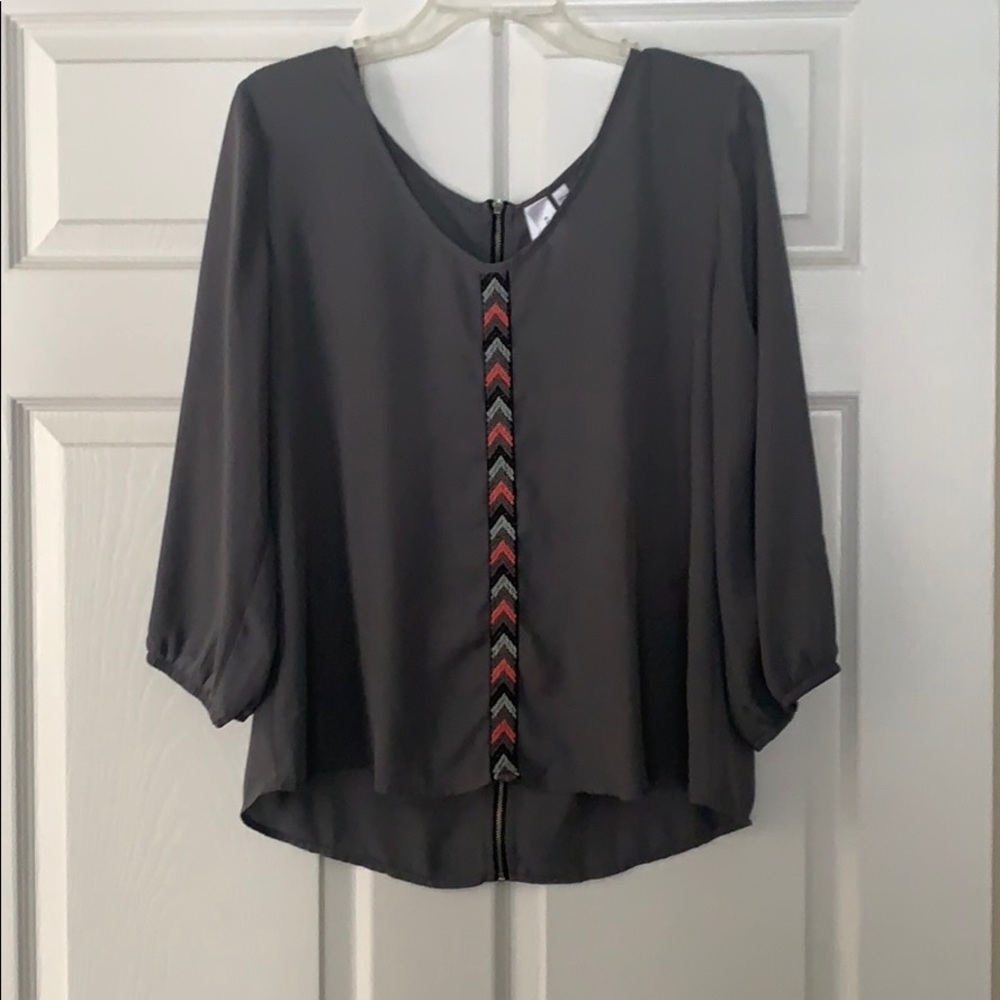 Dark Grey Top